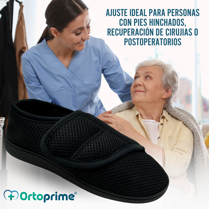 Zapatillas Ortopédicas Mujer y Hombre Pies Hinchados Transpirable