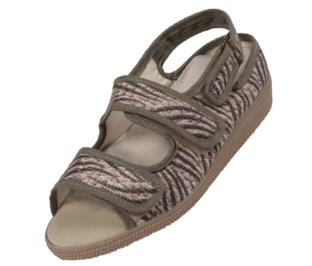 Sandalias de Verano Ajustables con Velcro | Animal Print
