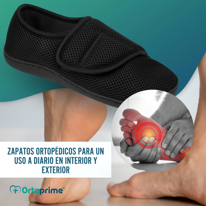 Zapatillas Ortopédicas Mujer y Hombre Pies Hinchados Transpirable