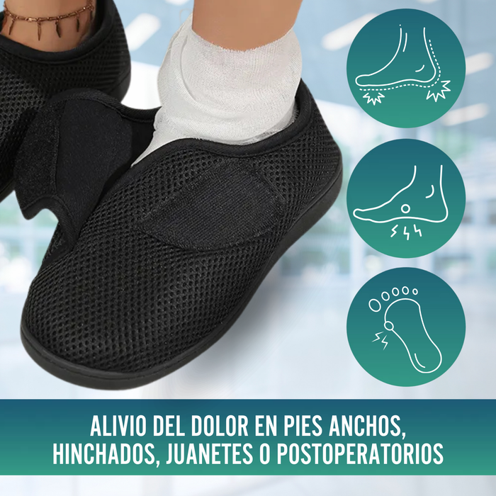 Zapatillas Ortopédicas Mujer y Hombre Pies Hinchados Transpirable