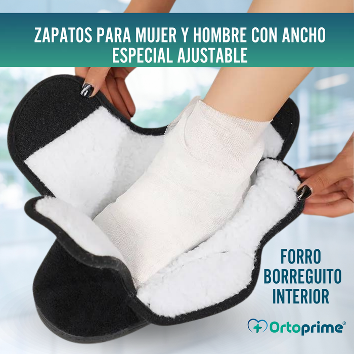 Zapatos para Pies Anchos Unisex | Calzado Ancho Borreguito