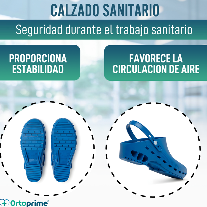 Zuecos Sanitarios Antideslizantes | Protección Impermeable