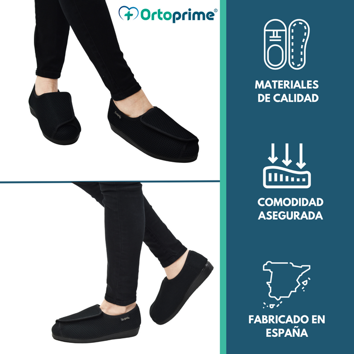 Zapato Velcro Exclusivo para Pies Anchos Confort
