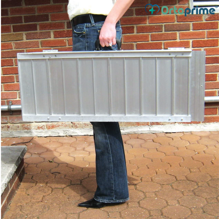 Rampa de Aluminio Portátil para Silla de Ruedas