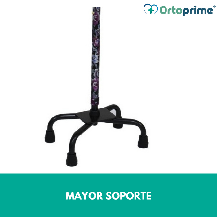 Bastón Cuadrípode Estampado | Mayor Soporte