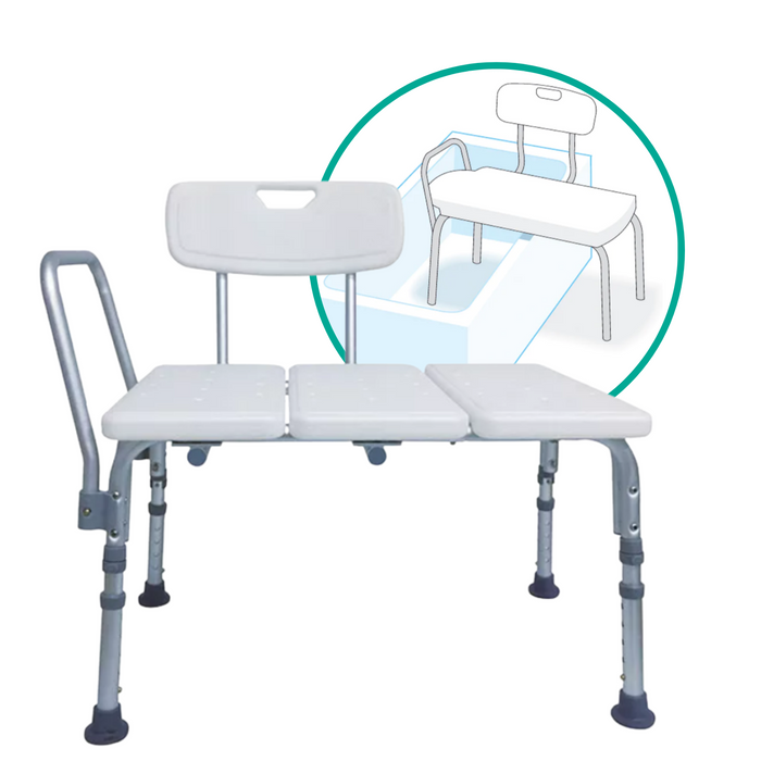 Silla de Bañera Ortopédica para Transferencia | Banco ducha Asiento Universal