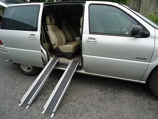 Rampa Telescópica Mediana de Aluminio Silla de Ruedas