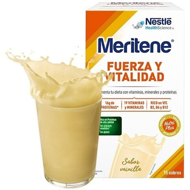 Meritene Batido Multivitamínico de 4 Sabores | 15 Sobres