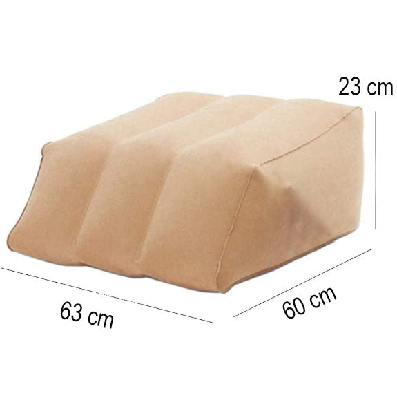 Almohada para Piernas Inflable | Cuña Vascular con Bomba de Aire