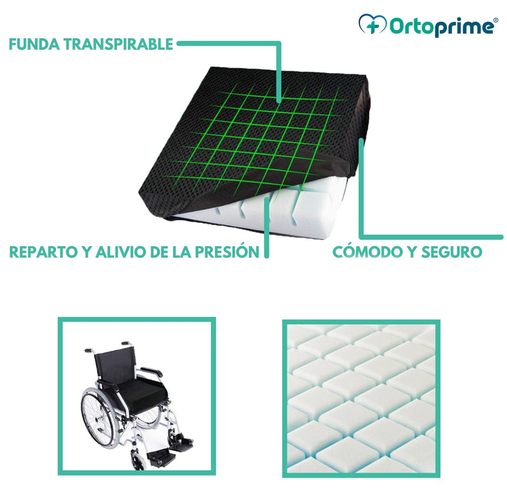 Cojín Antiescaras Ranurado Anatómico 3D Confort