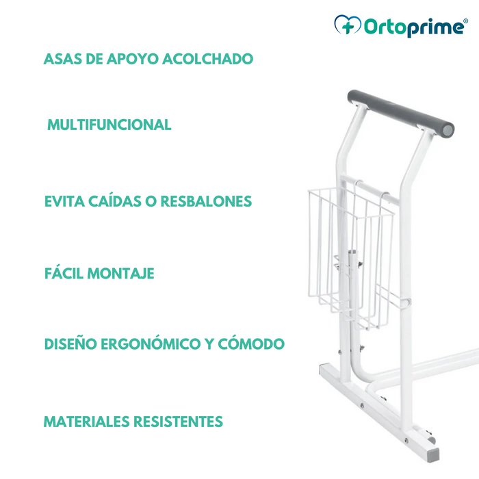 Apoya Brazos WC Portátil con Revistero
