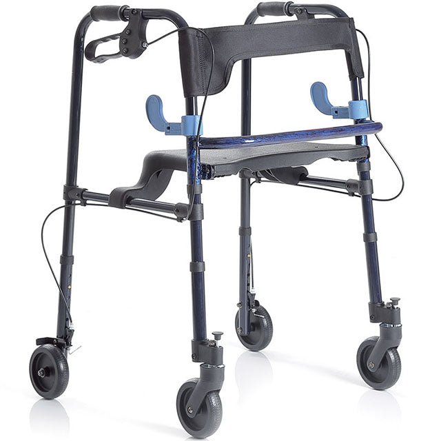Andador Rollator de Aluminio de 4 Ruedas con Frenos