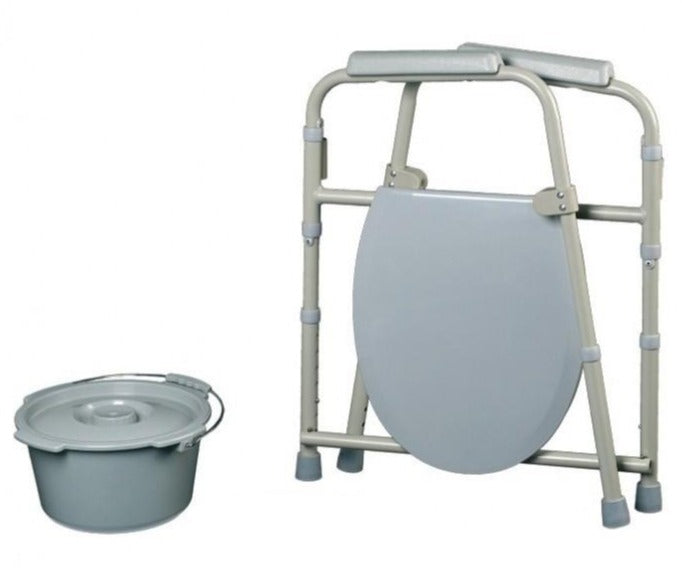 Silla WC Inodoro Portátil Plegable | Asistencia Sanitaria Domiciliar