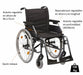 Silla de Ruedas Economica Rueda Grande 600mm - OrtoPrime