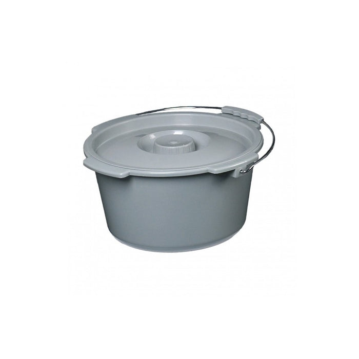 Silla WC con Tapa y Reposabrazos Plegable