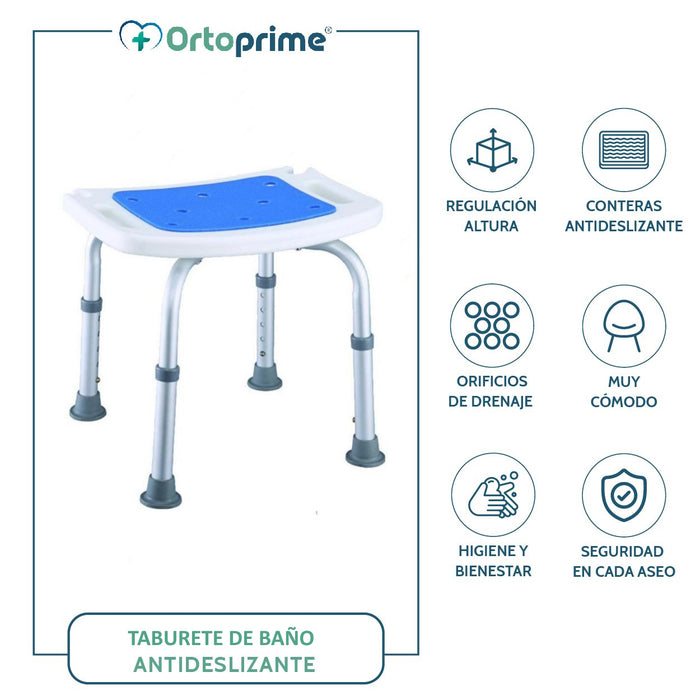 Taburete Baño Antideslizante con Asiento Acolchado