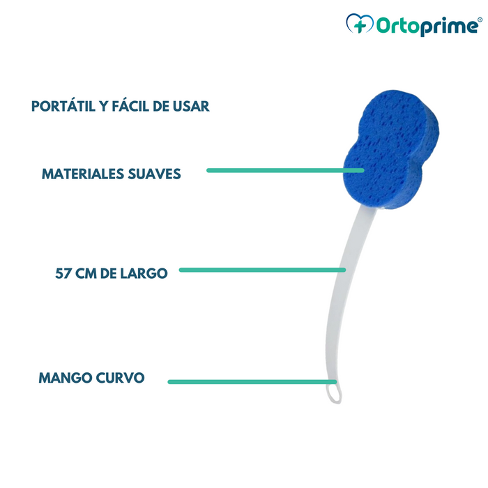 Esponja de Ducha con Mango Flexible | Uso Diario